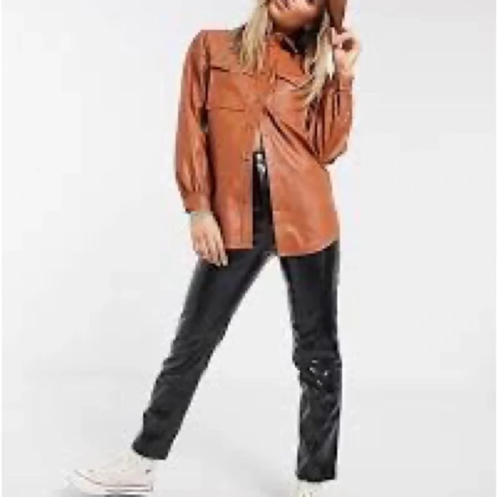 New‎ look rust colored shacket asos size 2
